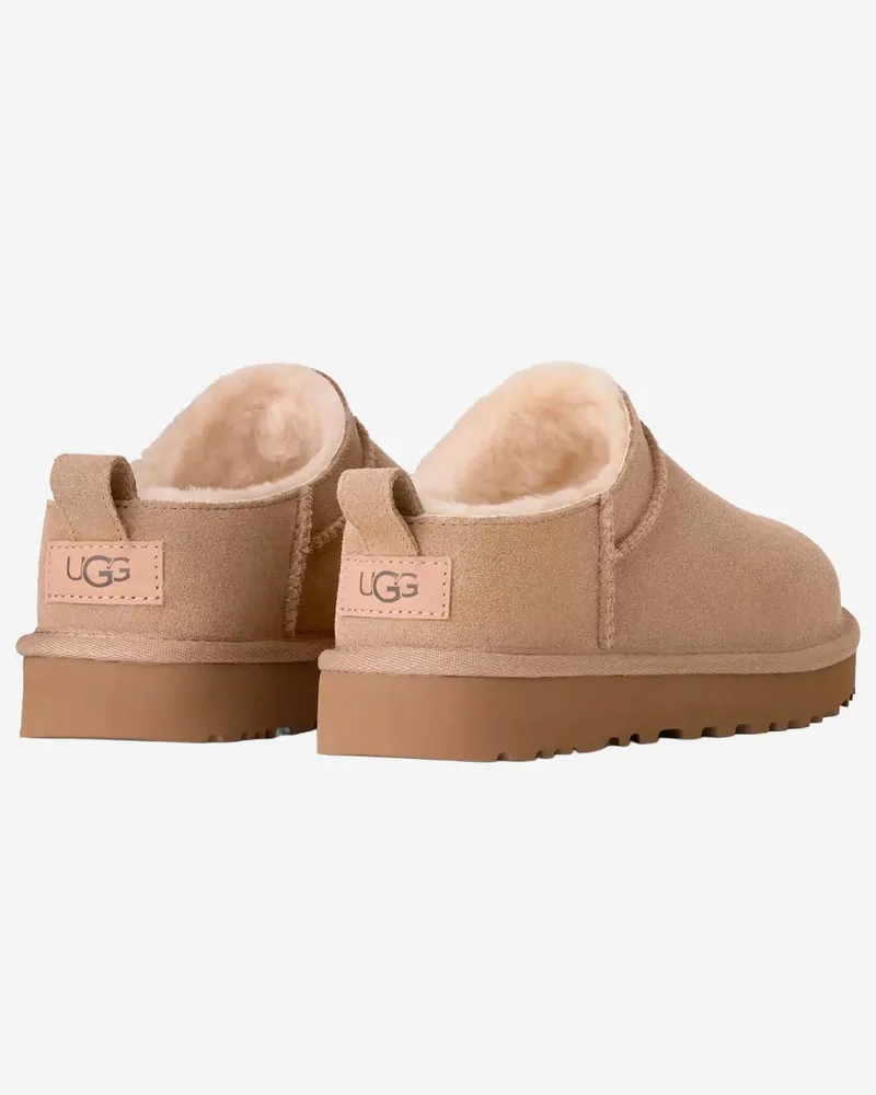 UGG Women's Ankle Boots Beige Suede Leather Beige