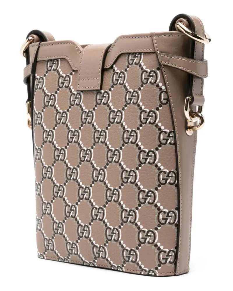 Gucci Women's Gg Shadow Mini Bucket Bag Brown > Shoulder Brown