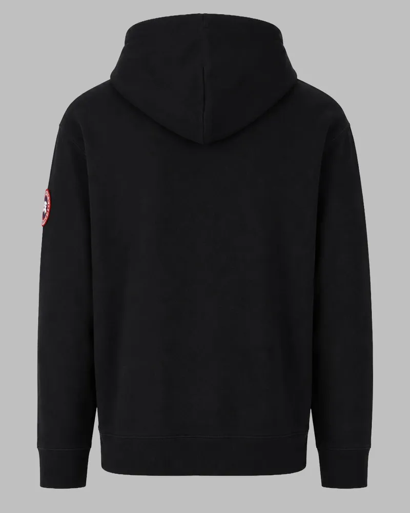 Canada Goose Men's Hoodie Huron Black Cotton Sweatshirts Sweater Black