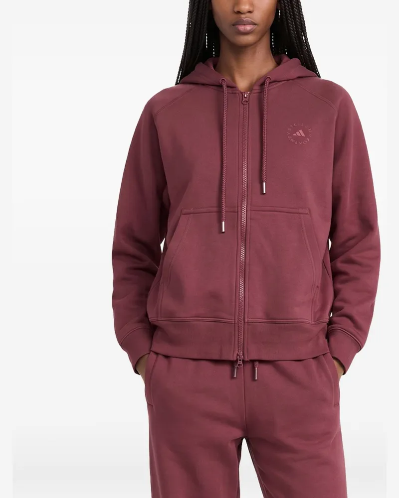 adidas Cotton-Blend Hoodie — Burgundy Burgundy