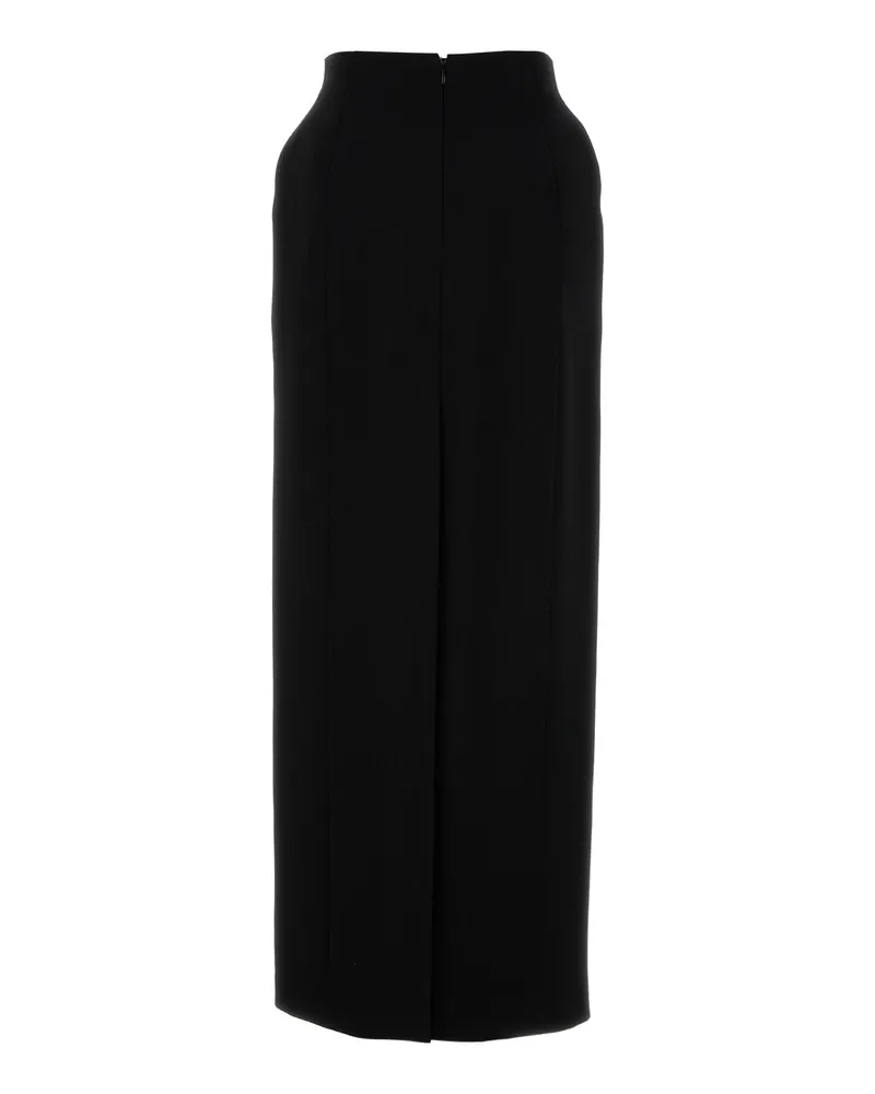 Balenciaga 814081tpt24 1000 Black T Wool Gonne Skirt Black
