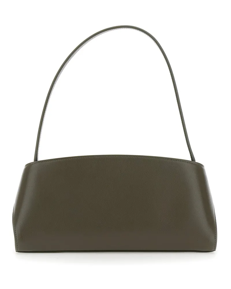 Ferragamo Women's Shoulder Bag Hug East West Green Leather Calf Green