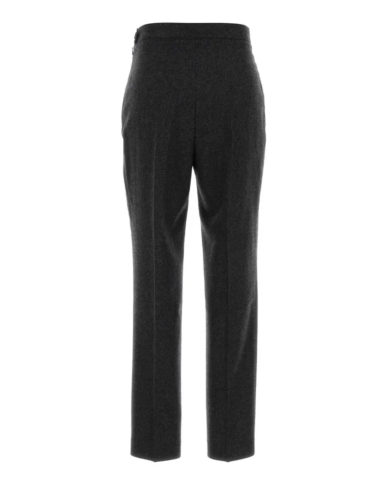 Jil Sander Women's Dark Grey Wool Pant 013 Exterior: Pantaloni Trousers Gray