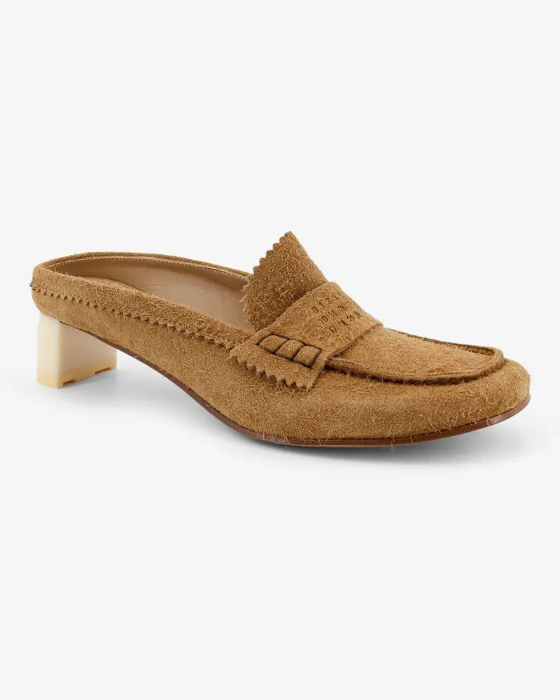 Maison Margiela Women's Sandals Suede Brown Brown