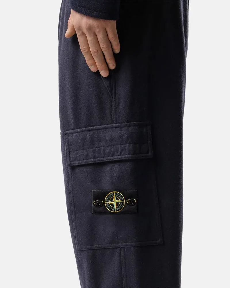 Stone Island Chest Pocket Detail Cargo Pants — Navy Navy