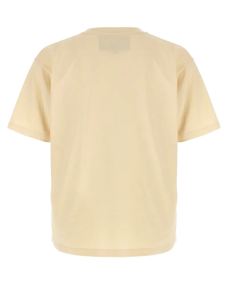Valentino Garavani Logo-Print Cotton T-Shirt — Beige Beige