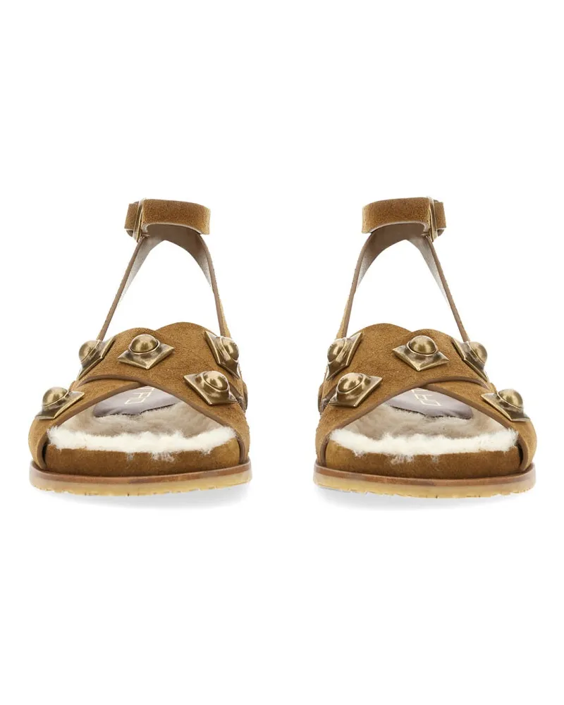 Etro Crown Me Sandal — Beige Beige