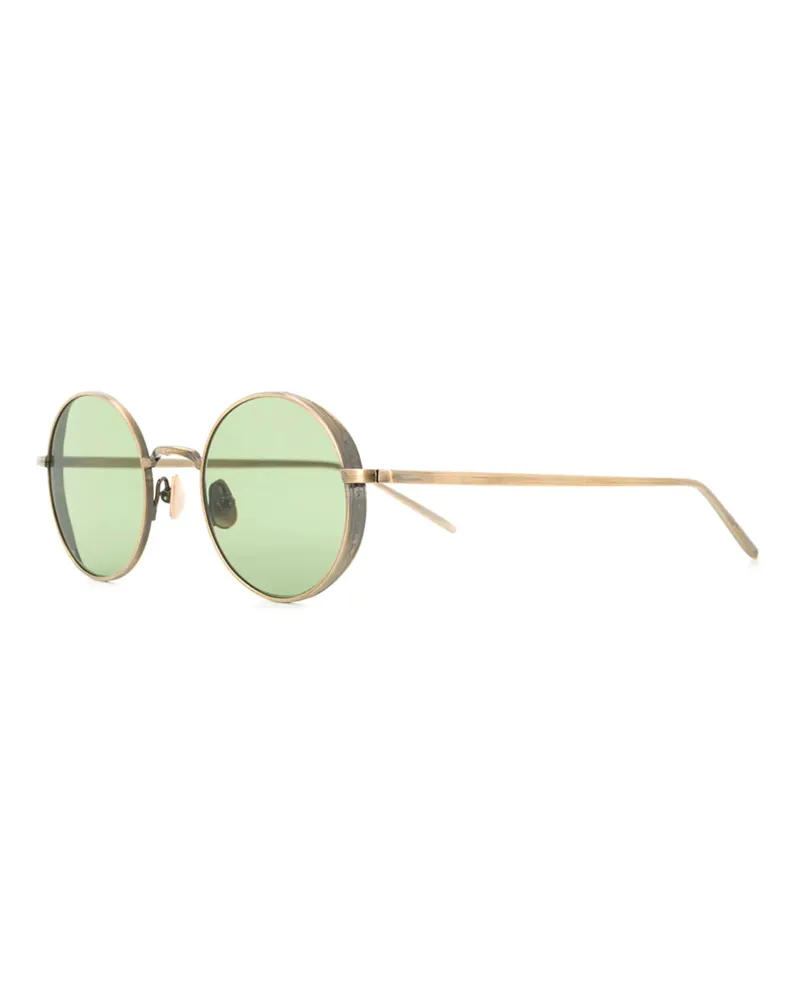 MATSUDA Women's Embossed Round-Frame Tinted Sunglasses Ss26 U Gold