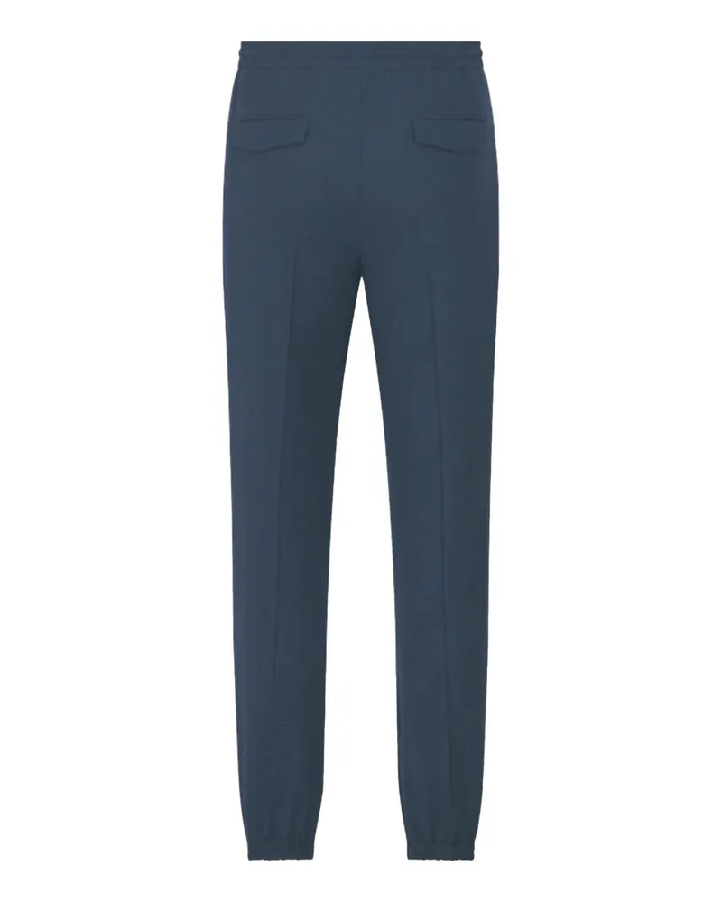 Dior Wool-Blend Trousers — Blue Blue