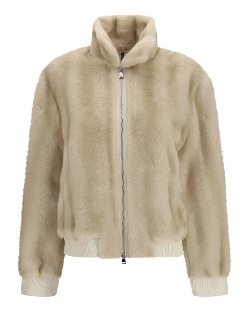 s.w.o.r.d 6.6.44 S.W.O.R.D 6.6 Faux Fur Jacket — Beige Beige