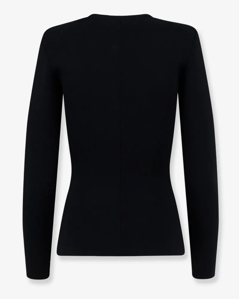 Elisabetta Franchi Women's Knitted Blazer With Zip Black Viscose Blazers Jacket Black