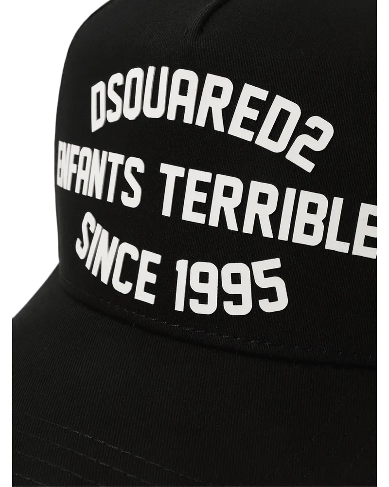Dsquared2 Men's Enfants Terribles Logo Baseball Cap Black Accessories > Beanies & Hats Black