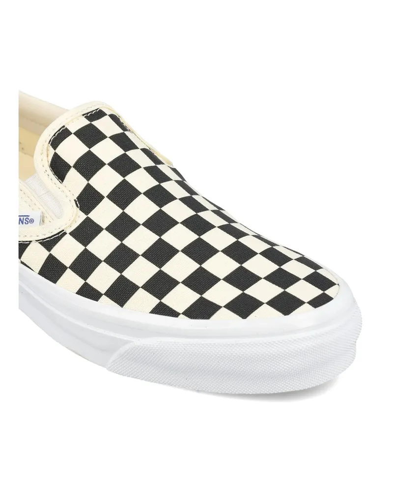 Vans Checkerboard Canvas Sneakers — Black Black