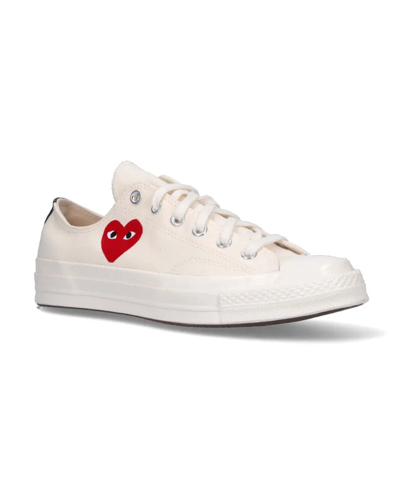 Comme des Garçons Unisex Sneakers White Cotton White