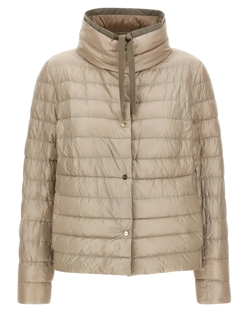 Herno Women's Brown Polyamide Full-Length Jacket Clothing Brown