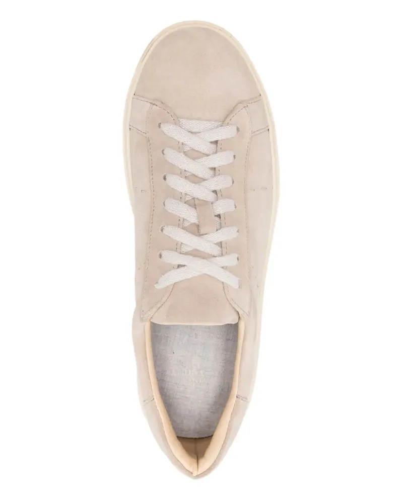 Eleventy Women's Suede Leather Trainers Aw25 M Beige