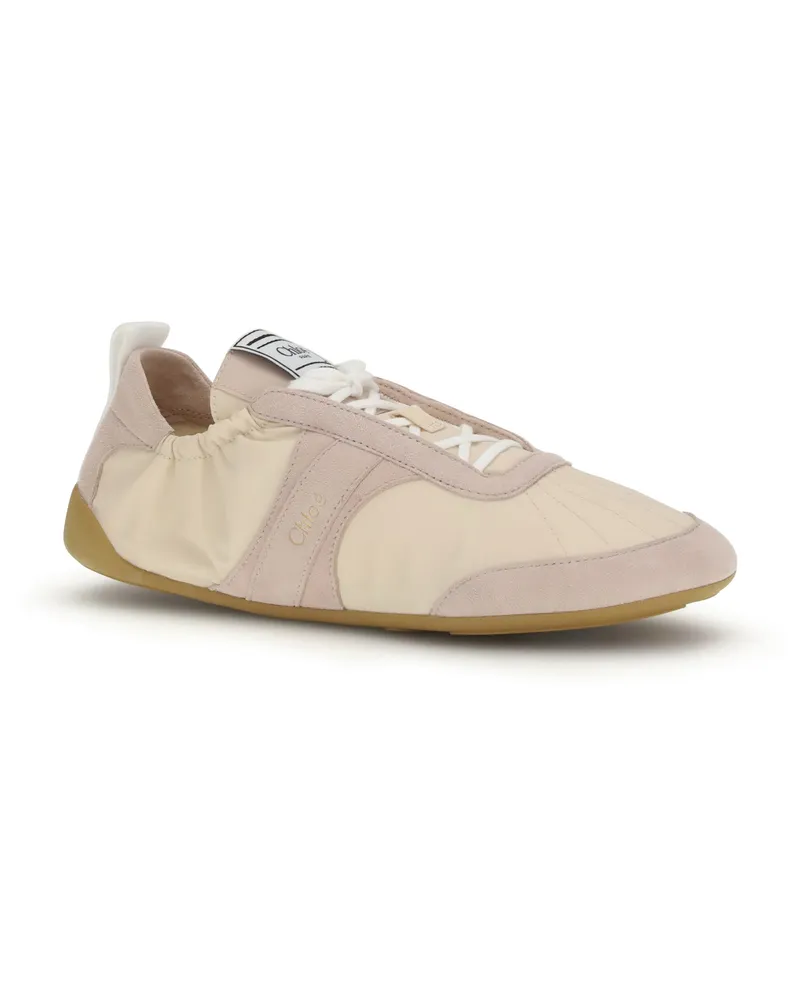 Chloé Women's  Kick Sneakers Blushy Beige Upper: Nylon; Sole: Rubber Beige