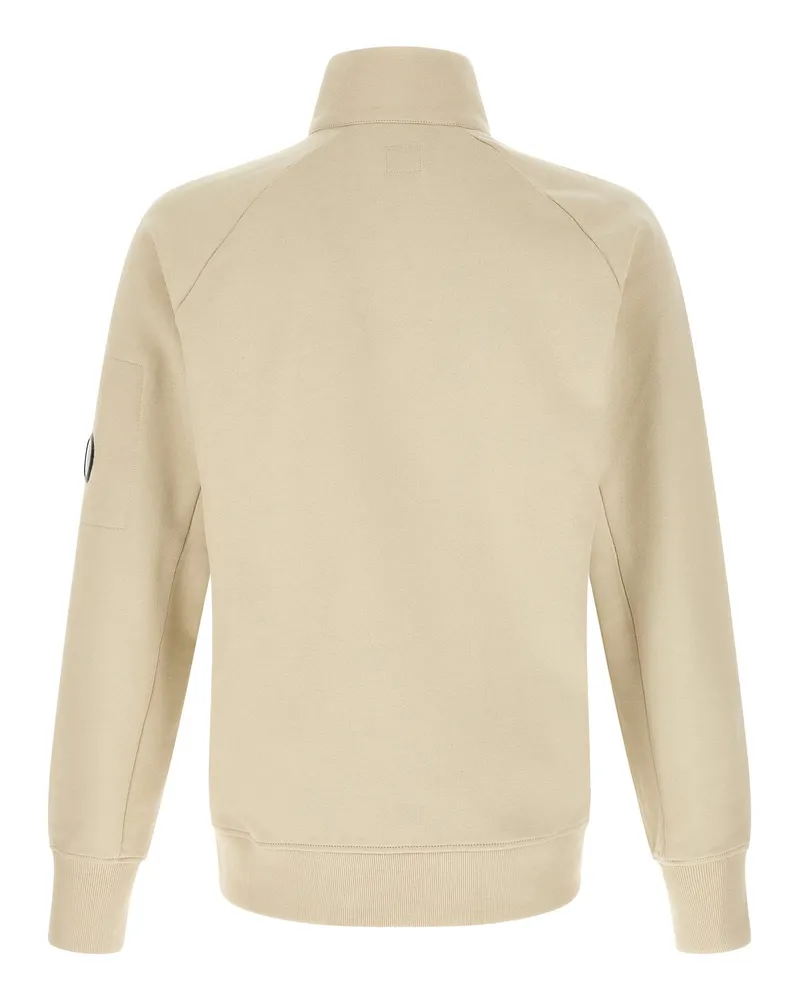 C.P. Company Diagonal Raised Half-Zip Sweatshirt — Sand Sand