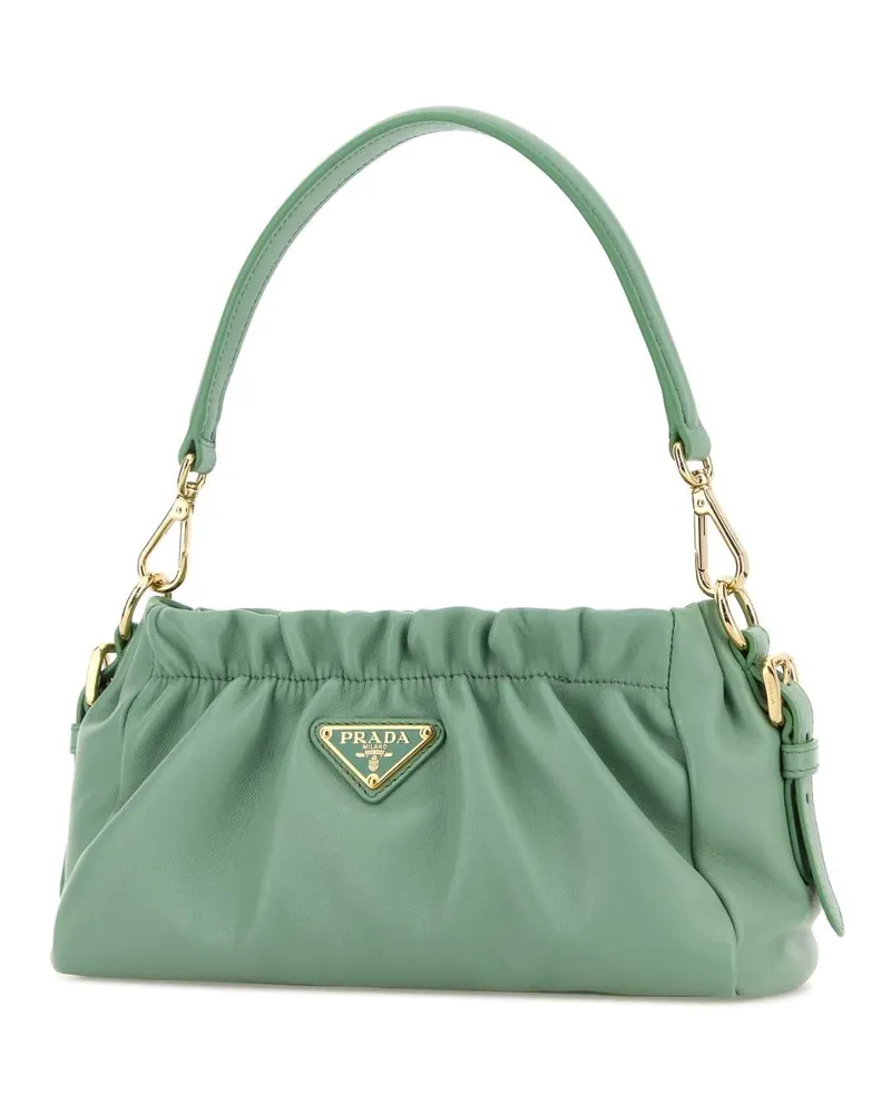Prada Women's Mint Green Nappa Leather Handbag Acquamarina Borse A Mano Bag Green