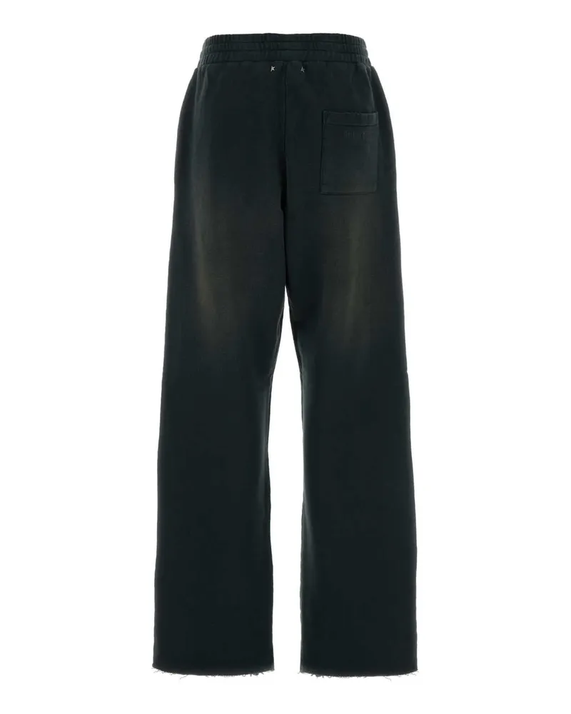 Golden Goose Women's Black Cotton Joggers Bleachedwashedblack Exterior: Pantaloni Trousers Black