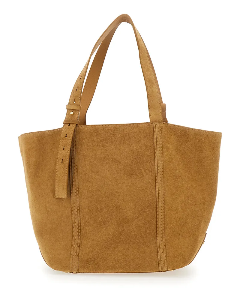 Golden Goose Women's Tote Bag Shopping 24.7 Ew Brown Leather Cow Brown