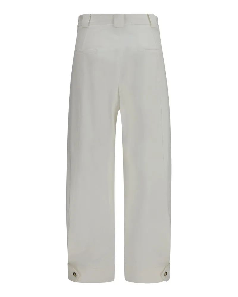 Max Mara Adorni Trousers — White Vela
