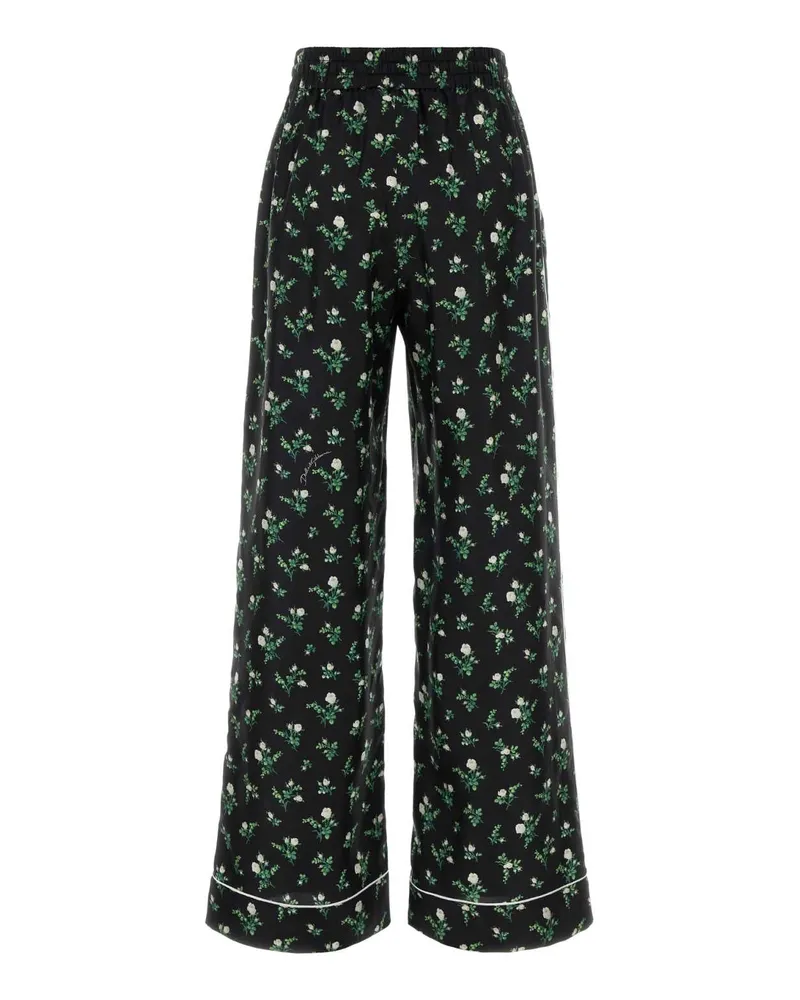 Dolce & Gabbana Ftdkttis13g Hx6cb Rosmughbcofnero Exterior: Silk Pantaloni Trousers Black