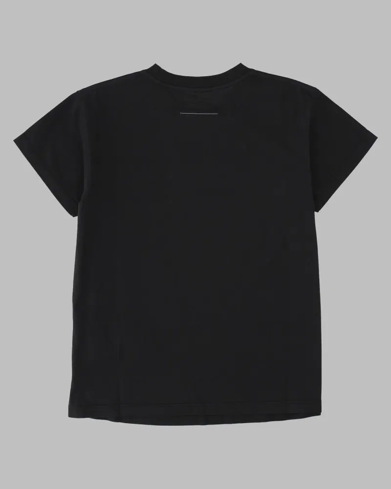 Maison Margiela Logo-Print Cotton T-Shirt — Black Black