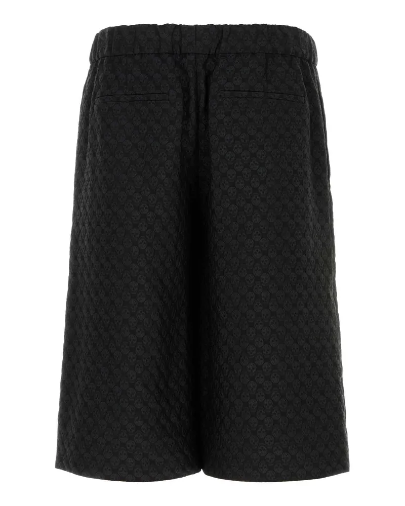 Alexander McQueen 814209qrabu 1010 Blackblack Exterior: Viscose Polyester Bermuda Short Black