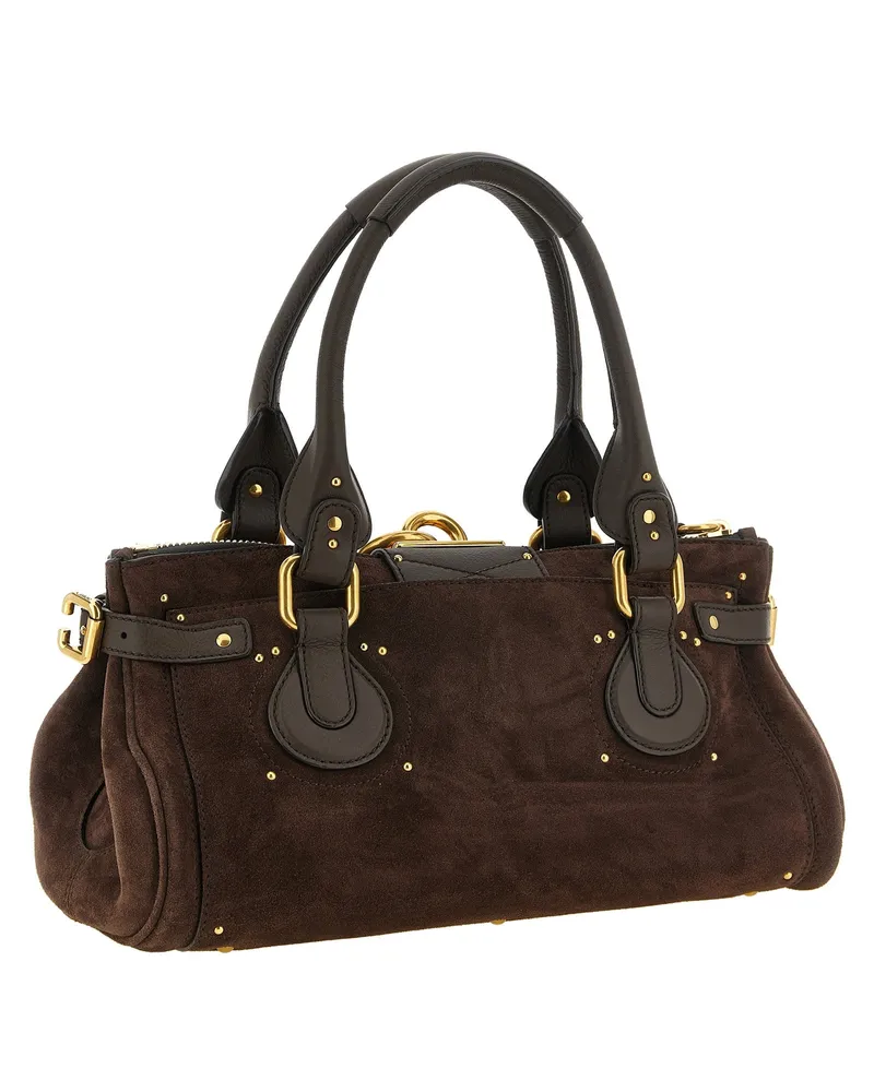Chloé Paddington Shoulder Bag — Brown Brown