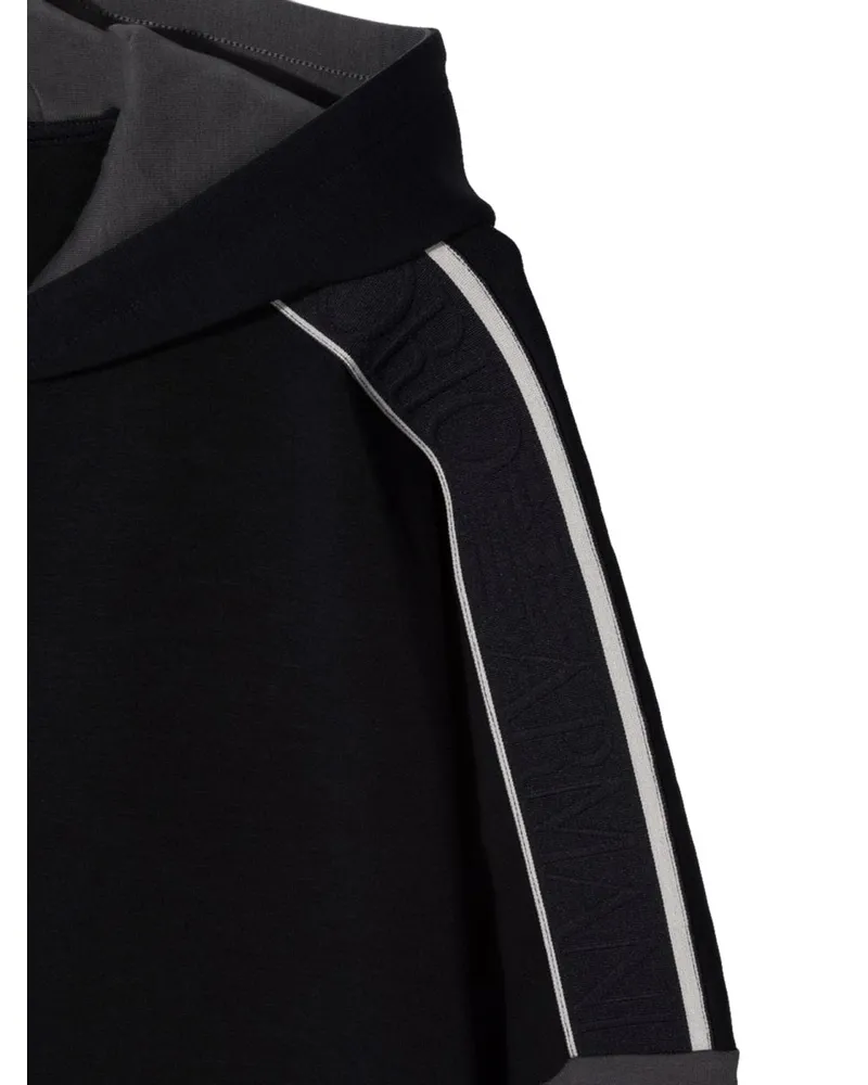 Emporio Armani Cotton-Blend Hoodie — Multicolor Multicolor