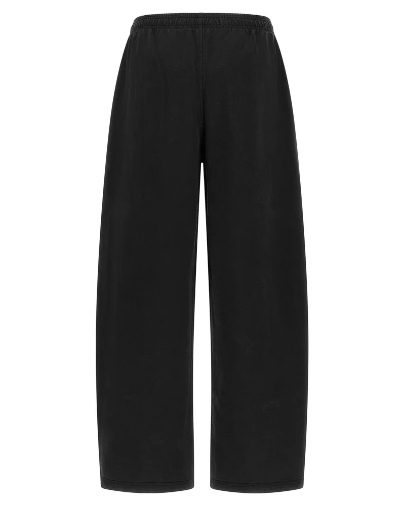Alexander Wang Logo-Print Cotton Joggers — Black Black