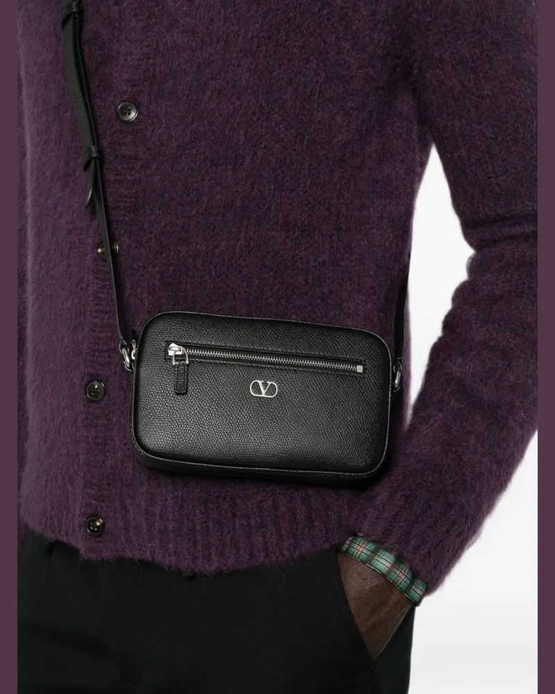 Valentino Garavani Leather Bag — Black Black
