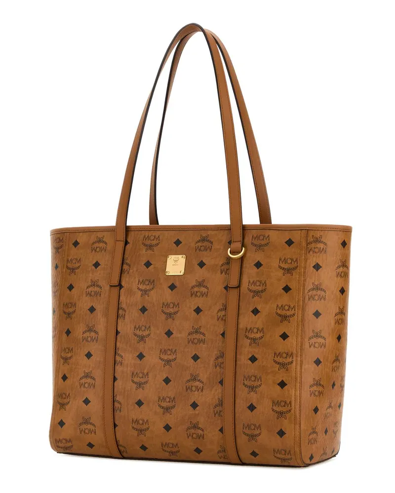 MCM Toni Shopper Tote Bag — Brown Brown