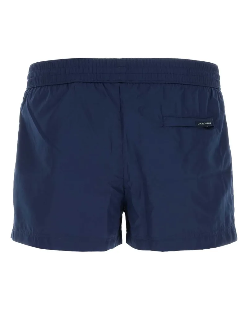 Dolce & Gabbana Men's Blue Polyester Swimming Shorts Bluscuro Sweater Navy