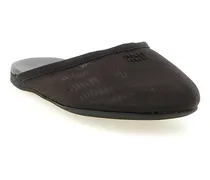 Semi-Transparent Mesh Slippers — Black