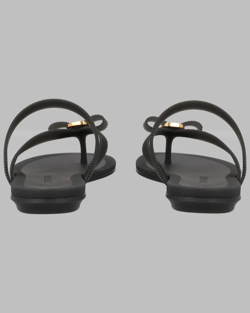Ferragamo Vara Bow Sandal — Black Black