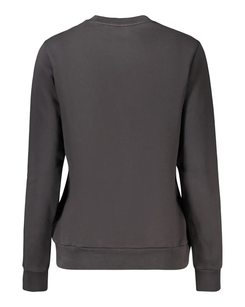 Napapijri Logo-Embroidered Cotton Sweatshirt — Black Black