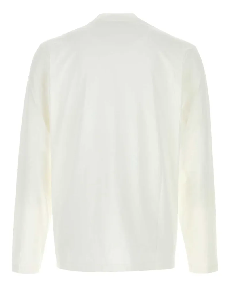 AUTRY Men's White Cotton T-Shirt Jerseywhite Exterior White