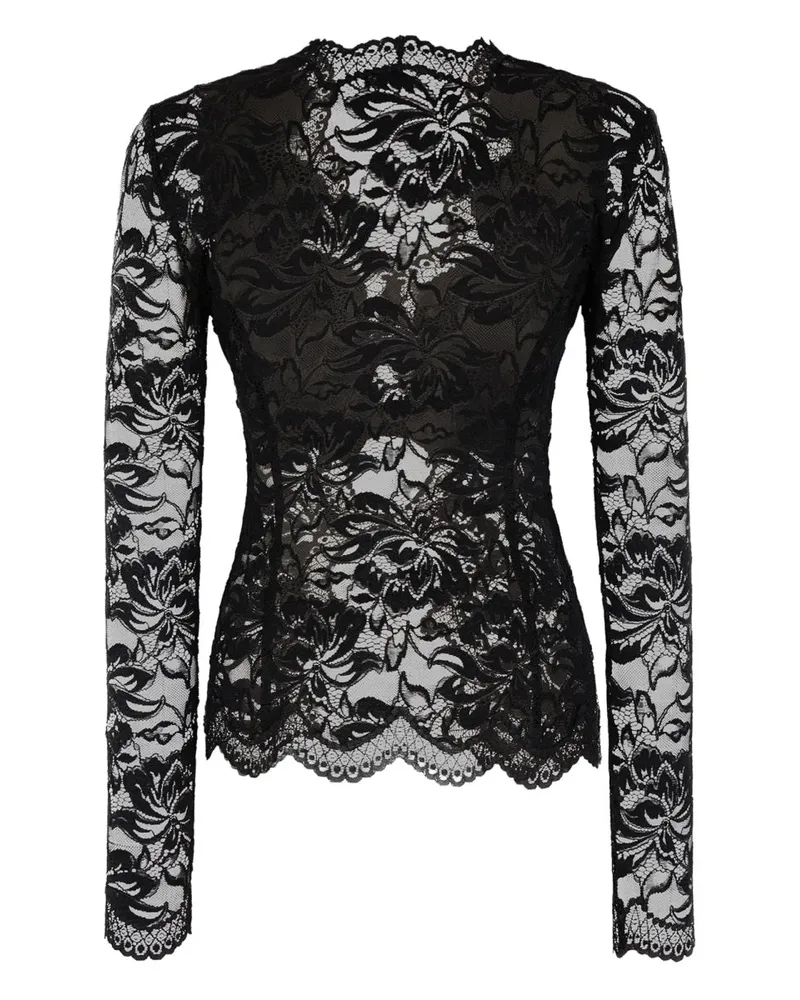Paco Rabanne Lace Blouse — Black Black