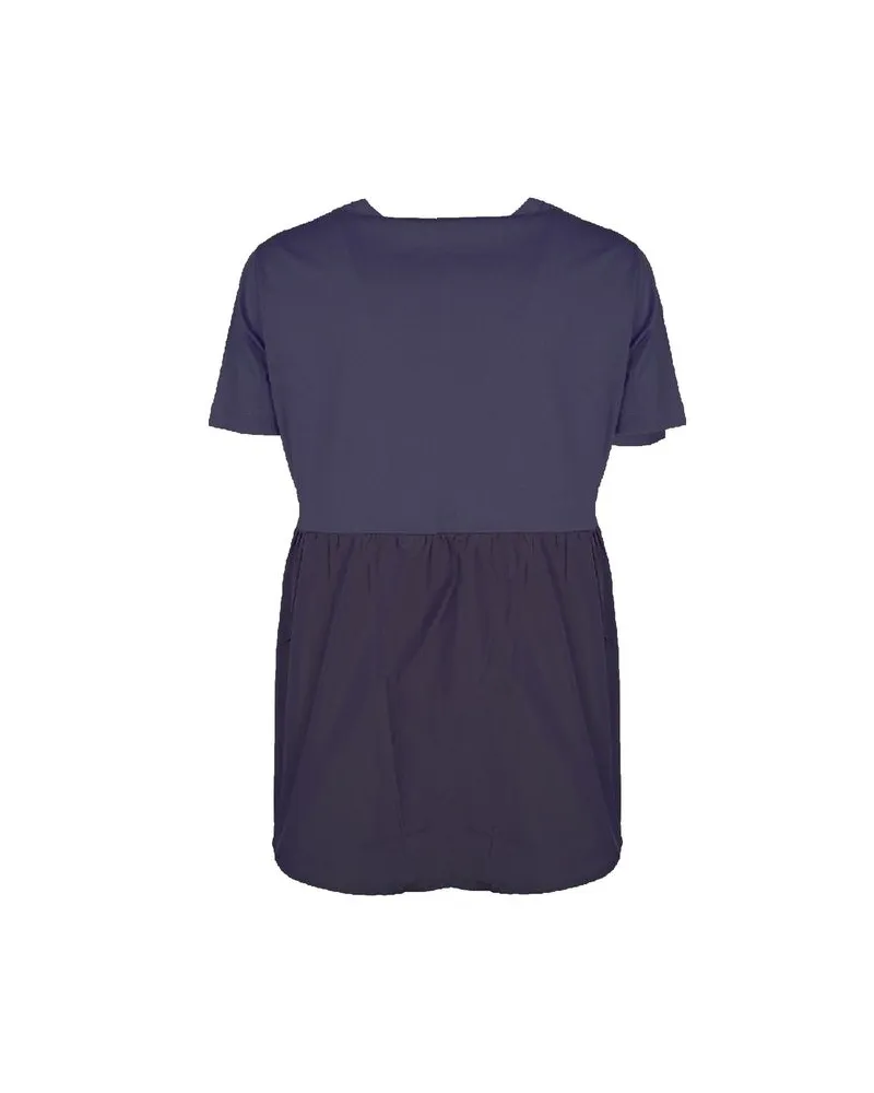 Herno Women's Blue Cotton T-Shirt Navy