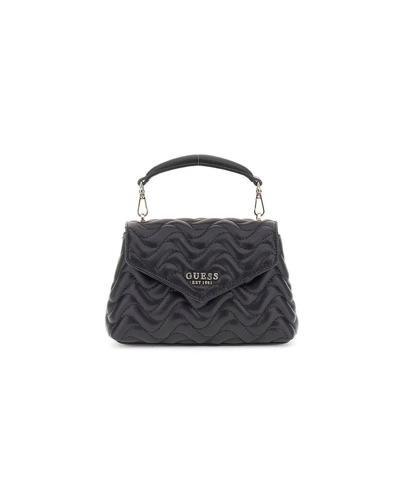 Guess Women's Top Handle Bag Black Polyurethane Top-handle-bags Black