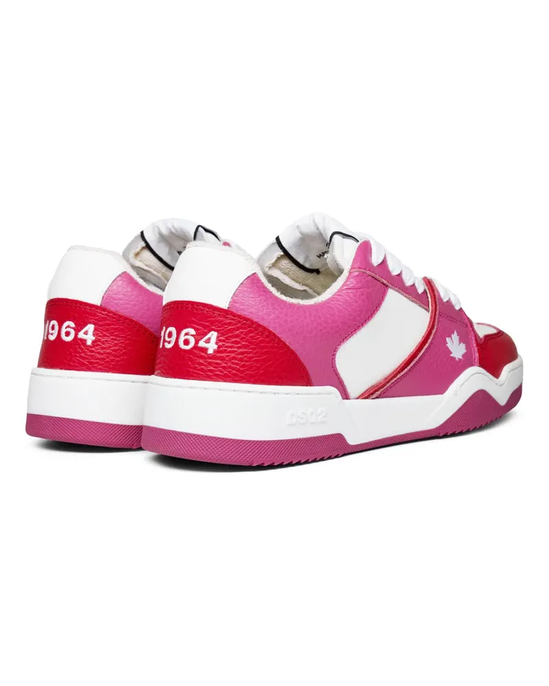 Dsquared2 Women's Leaf Logo Sneakers Multicolor Leather Multicolor
