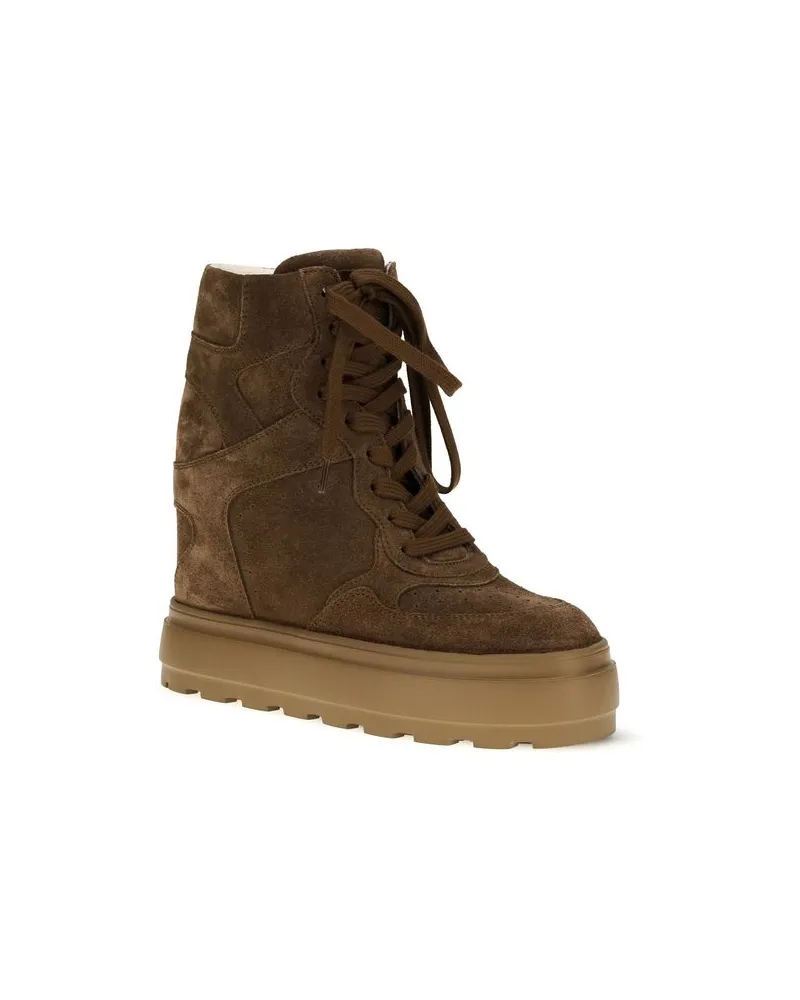 Casadei Women's Brown Rubber Chunky Sneakers Brown