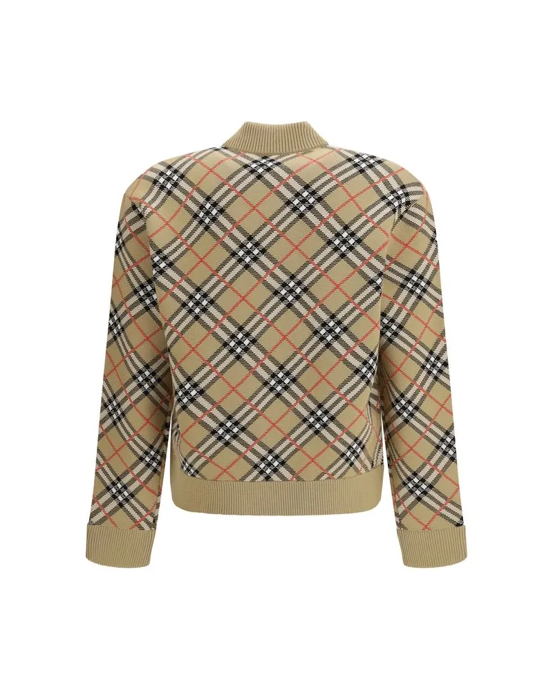 Burberry Men Beige Wool Bomber Clothing Beige