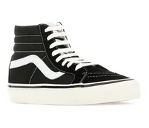 Unisex Black Canvas Sk8-Hi Sneakers Pxc1