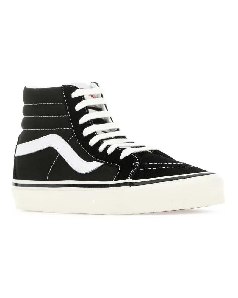 Vans Unisex Black Canvas Sk8-Hi Sneakers Pxc1 Black