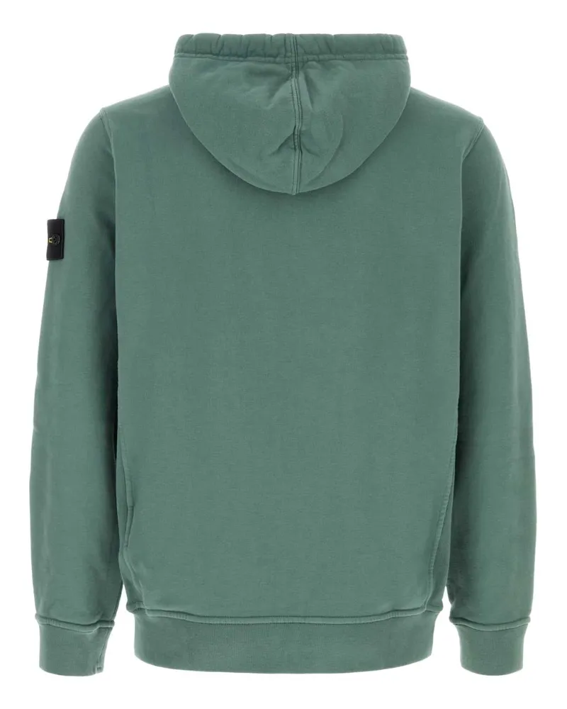 Stone Island Oceangreen Exterior: Cotton Felpe Sweater Green