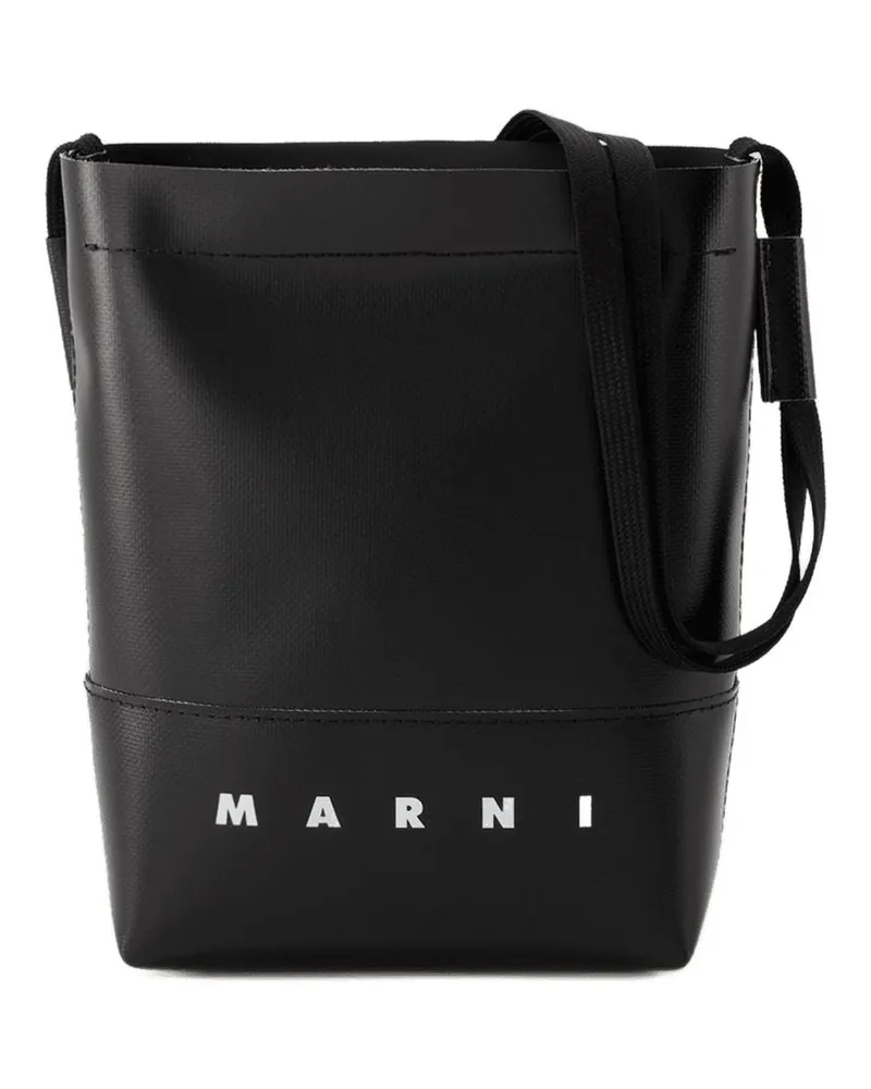 Marni Men's Pelletteria Uomo Shoulder Bag -  Synthetic Black Shoulder-Hobo-Bags Black