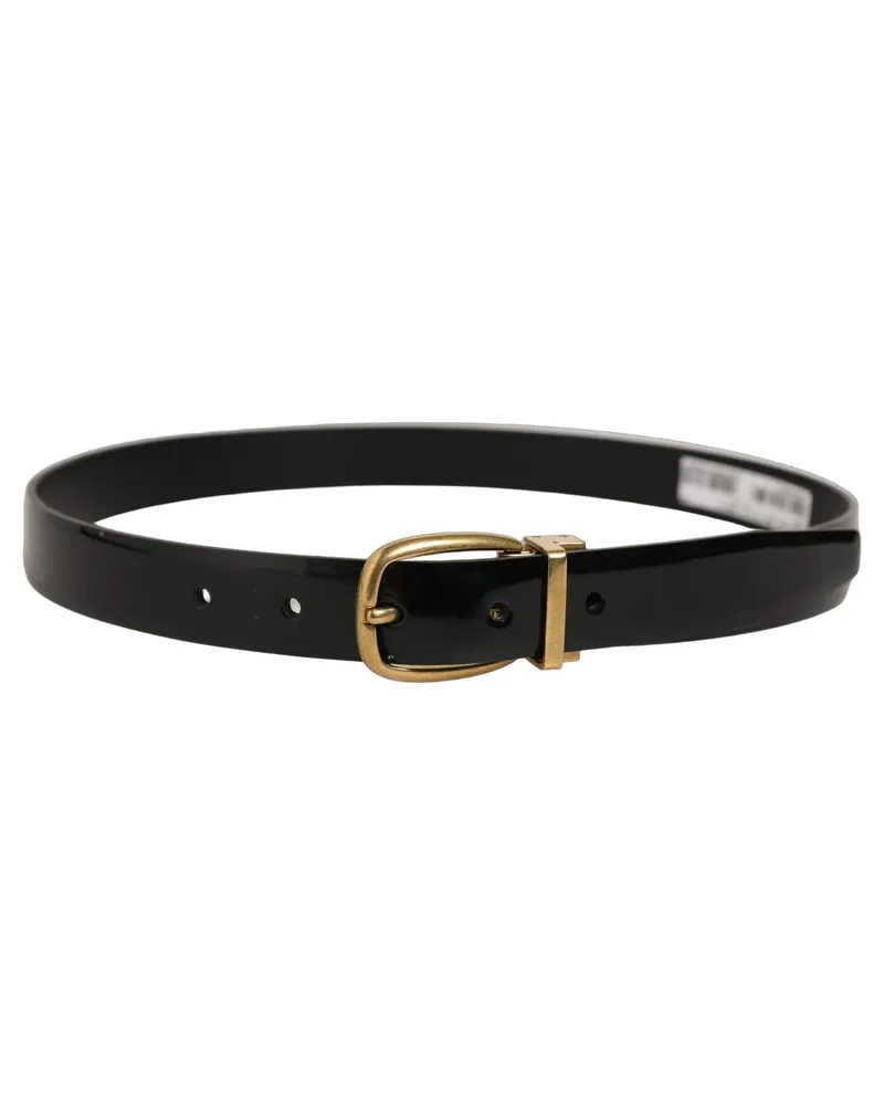 Dolce & Gabbana Classic Leather Belt — Black Black